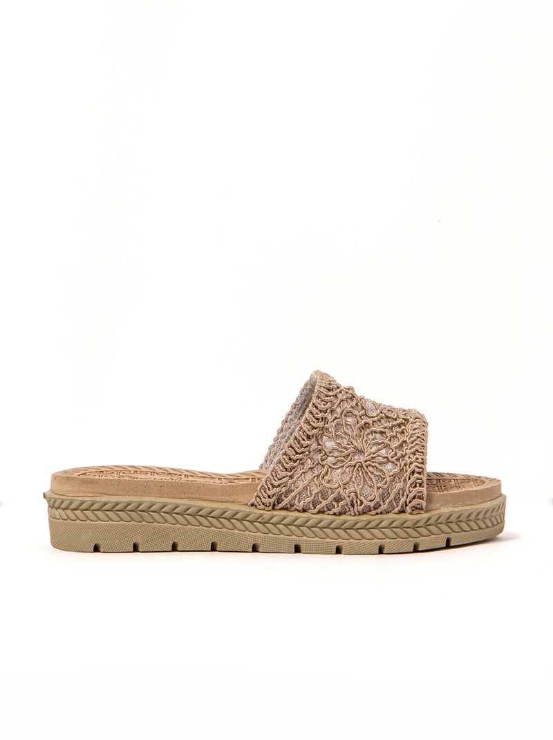 Sandales femme Brasileras semelle en gomme Marron - Kiabi