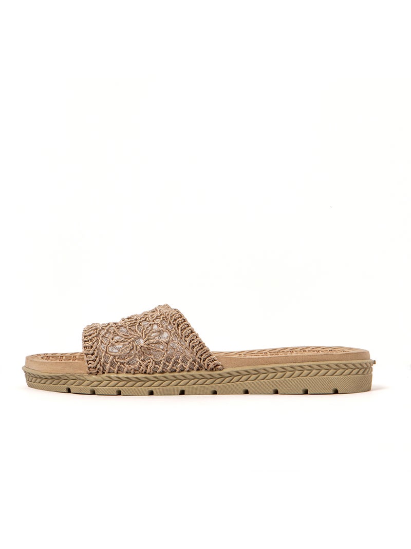 Sandales femme Brasileras semelle en gomme Marron - Kiabi