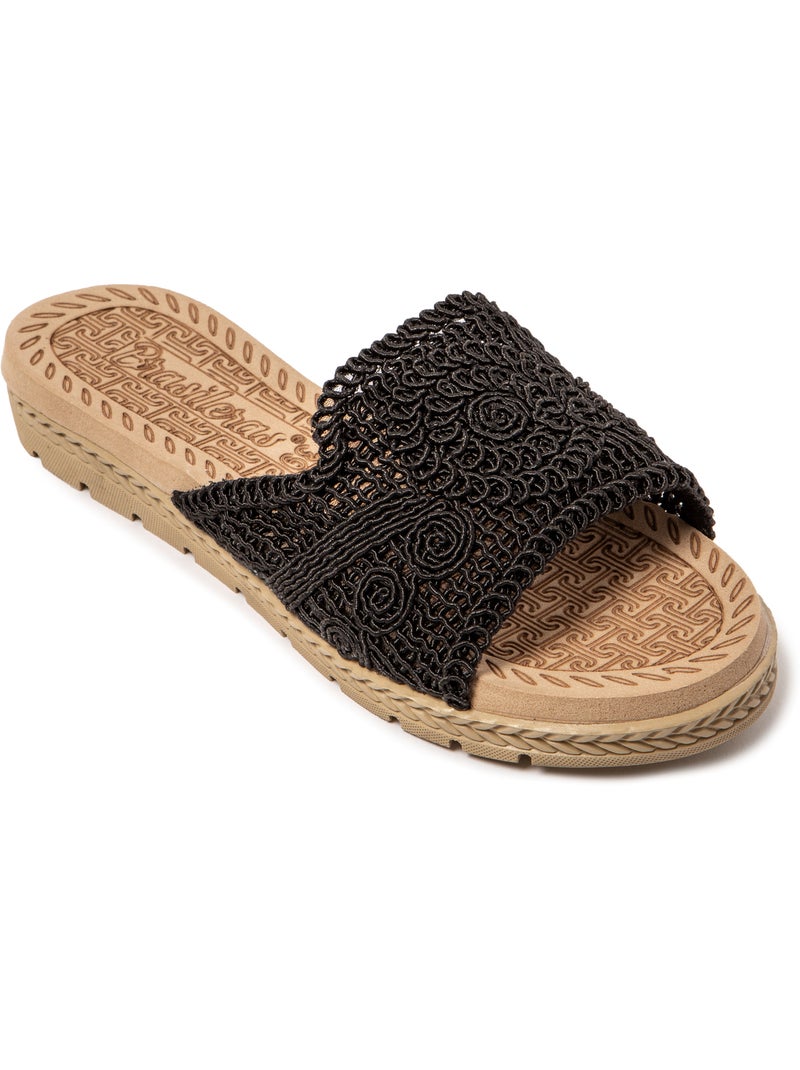 Sandales femme Brasileras semelle en gomme Noir - Kiabi