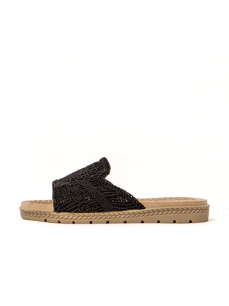 Sandales femme Brasileras semelle en gomme Noir - Kiabi