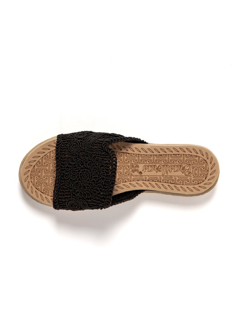Sandales femme Brasileras semelle en gomme Noir - Kiabi
