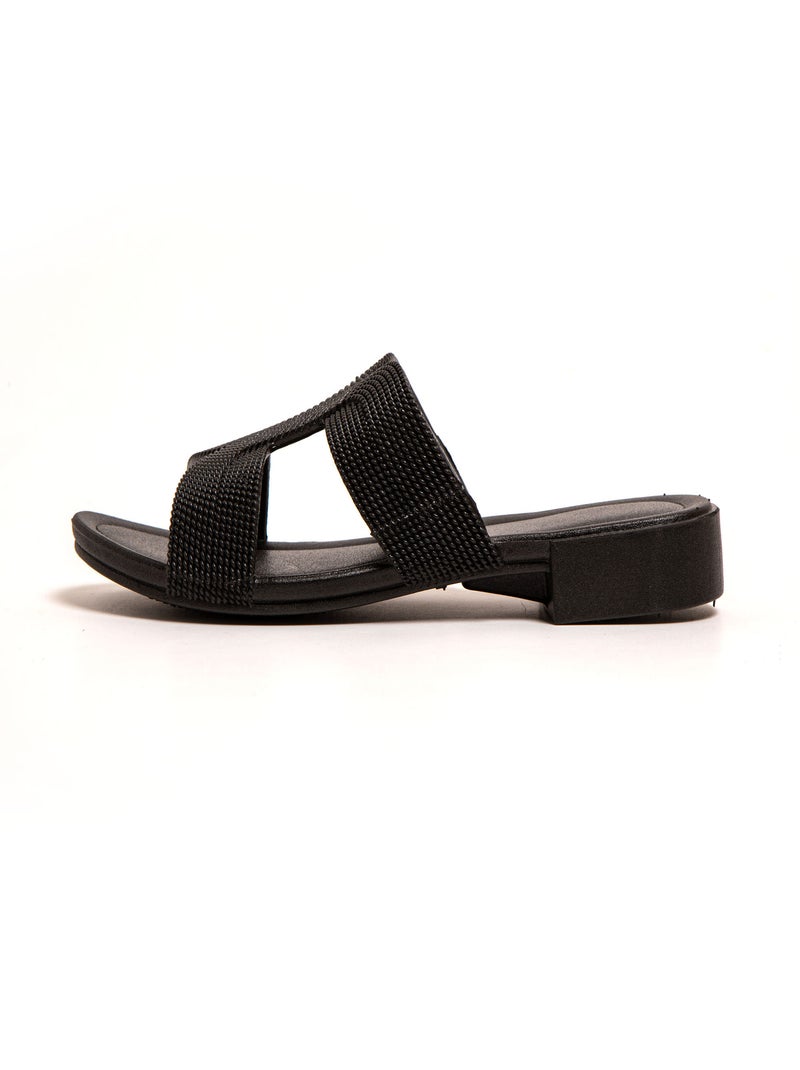 Sandales femme Brasileras semelle en gomme Noir - Kiabi