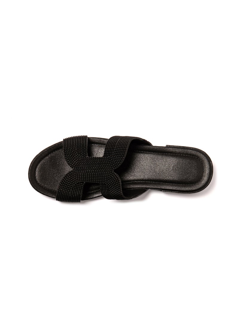 Sandales femme Brasileras semelle en gomme Noir - Kiabi