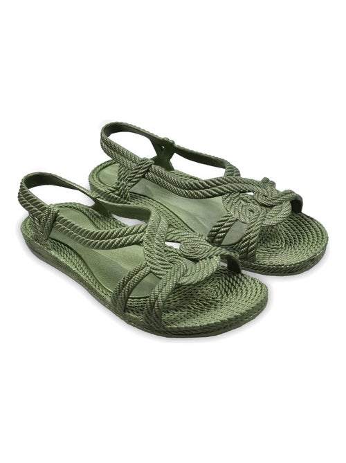 Sandales femme Brasileras semelle en gomme - Kiabi
