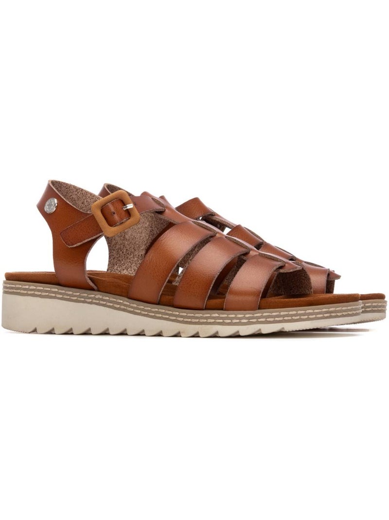Sandales femme Camel - Kiabi