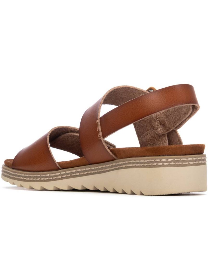 Sandales femme Camel - Kiabi