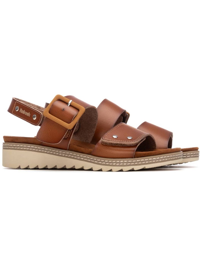 Sandales femme Camel - Kiabi