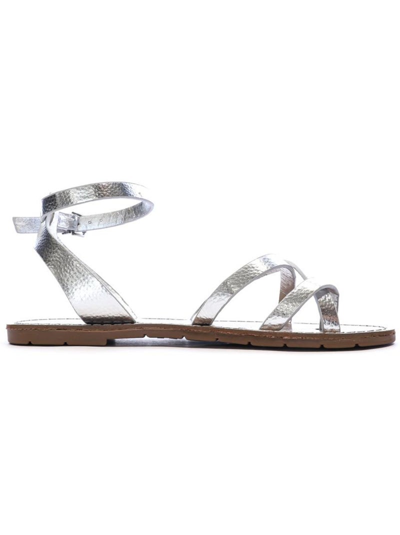 Sandales Femme Chattawak Argent - Kiabi