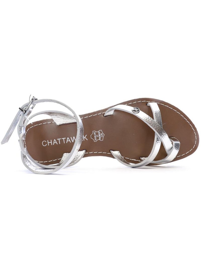 Sandales Femme Chattawak Argent - Kiabi
