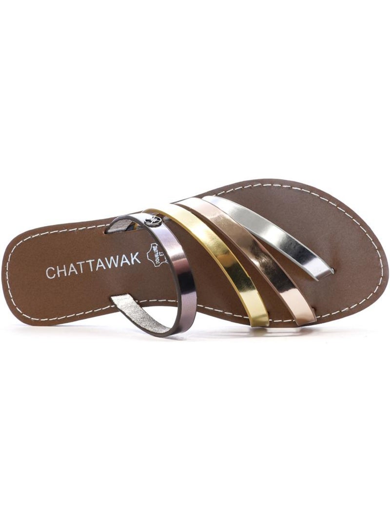 Sandales Femme Chattawak Doré/or - Kiabi