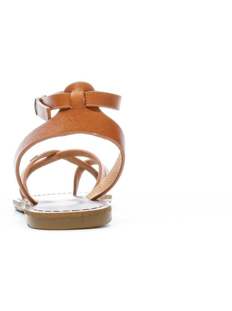 Sandales Femme Chattawak Marron cappuccino - Kiabi