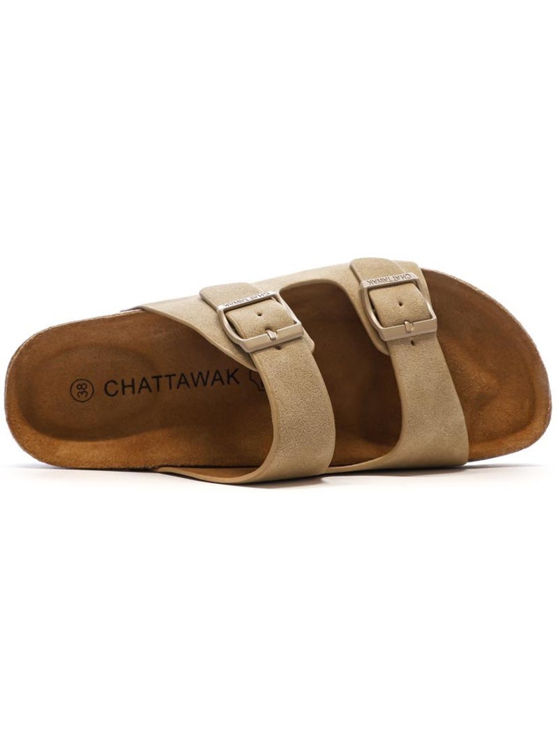 Sandales Femme Chattawak Marron cappuccino - Kiabi