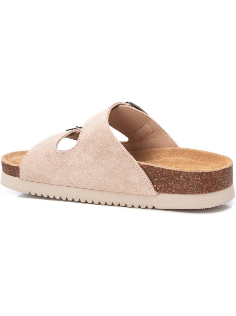 Sandales Femme Cuir Beige - Kiabi