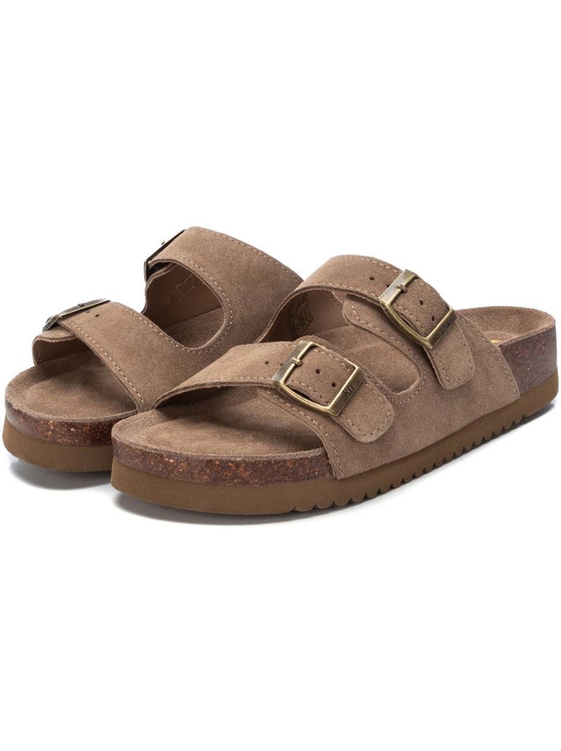 Sandales Femme Cuir Camel - Kiabi