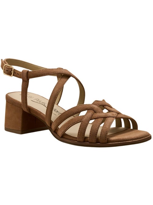 Sandales femme cuir velours - PEDICONFORT - Kiabi