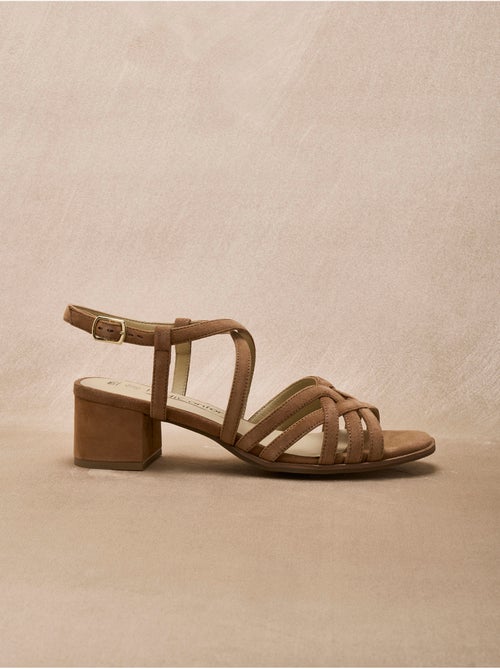 Sandales femme cuir velours - PEDICONFORT - Kiabi