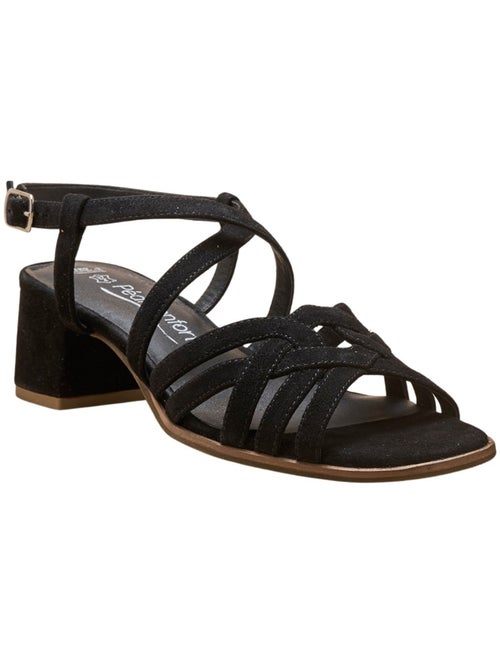 Sandales femme cuir velours - PEDICONFORT - Kiabi