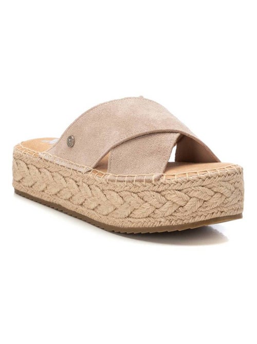 Sandales femme en cuir - Kiabi