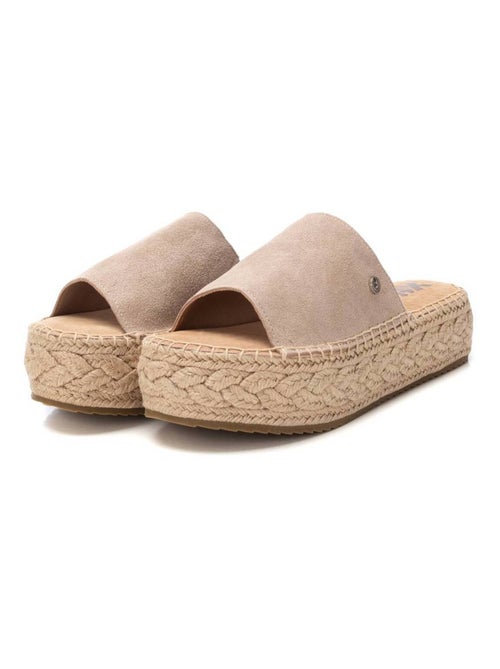 Sandales femme en cuir - Kiabi