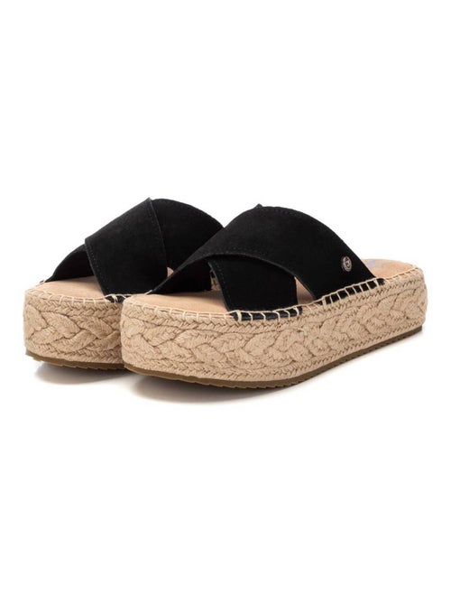 Sandales femme en cuir - Kiabi