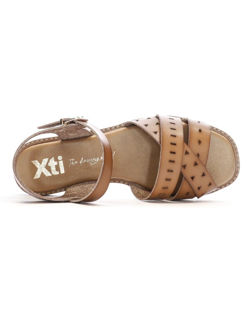 Sandales Femme Marron cappuccino - Kiabi