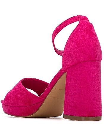 Sandales femme métallisées à talon