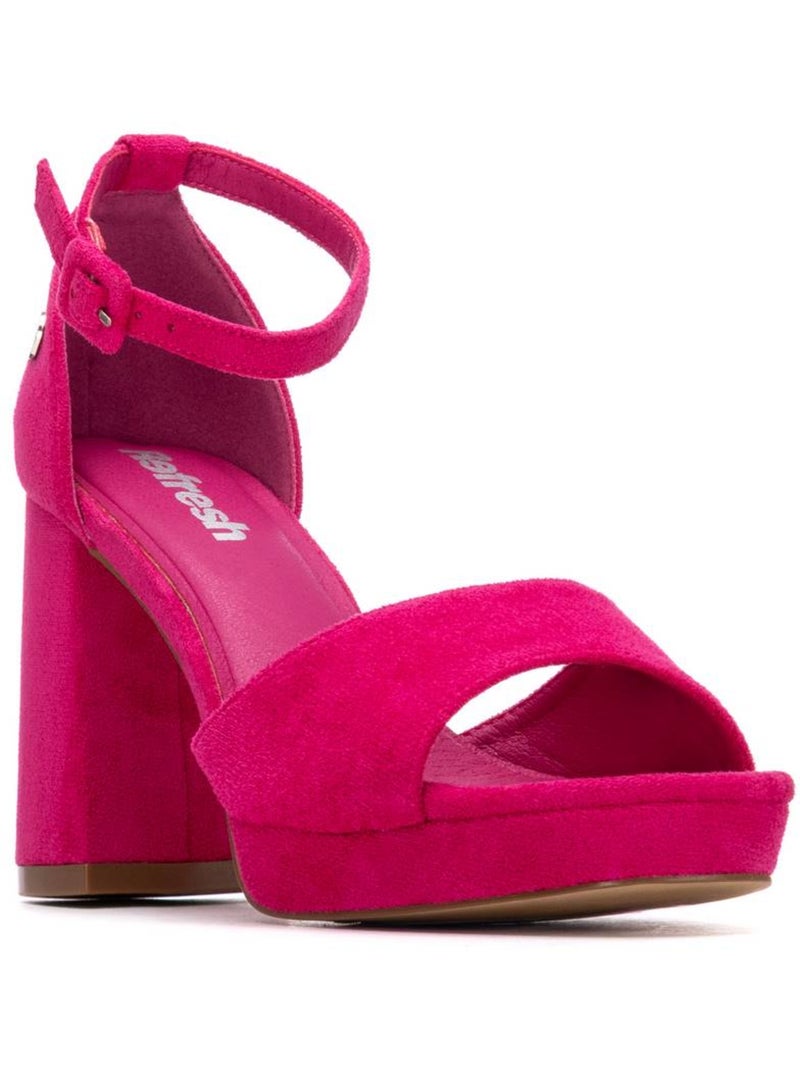 Sandales femme métallisées à talon Mauve lilas - Kiabi