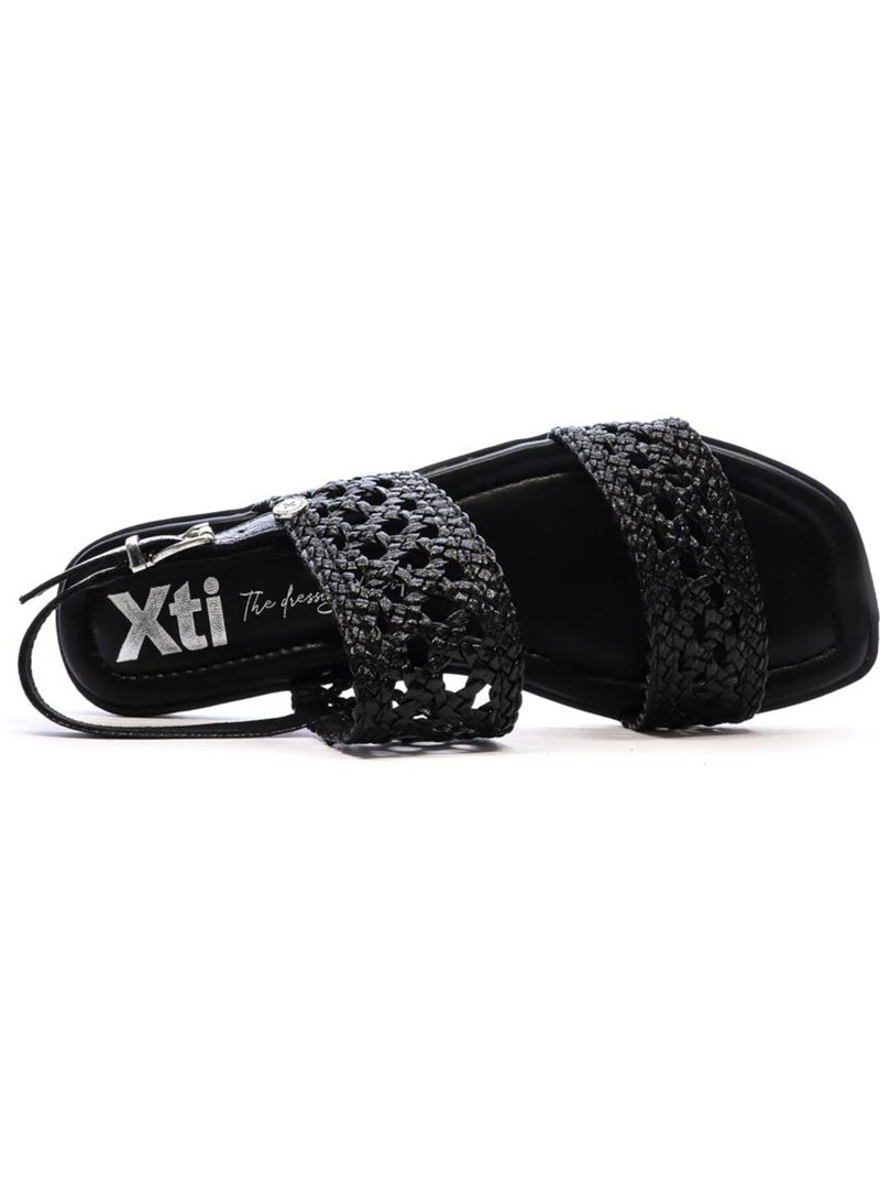 Sandales Femme Plomb Noir - Kiabi