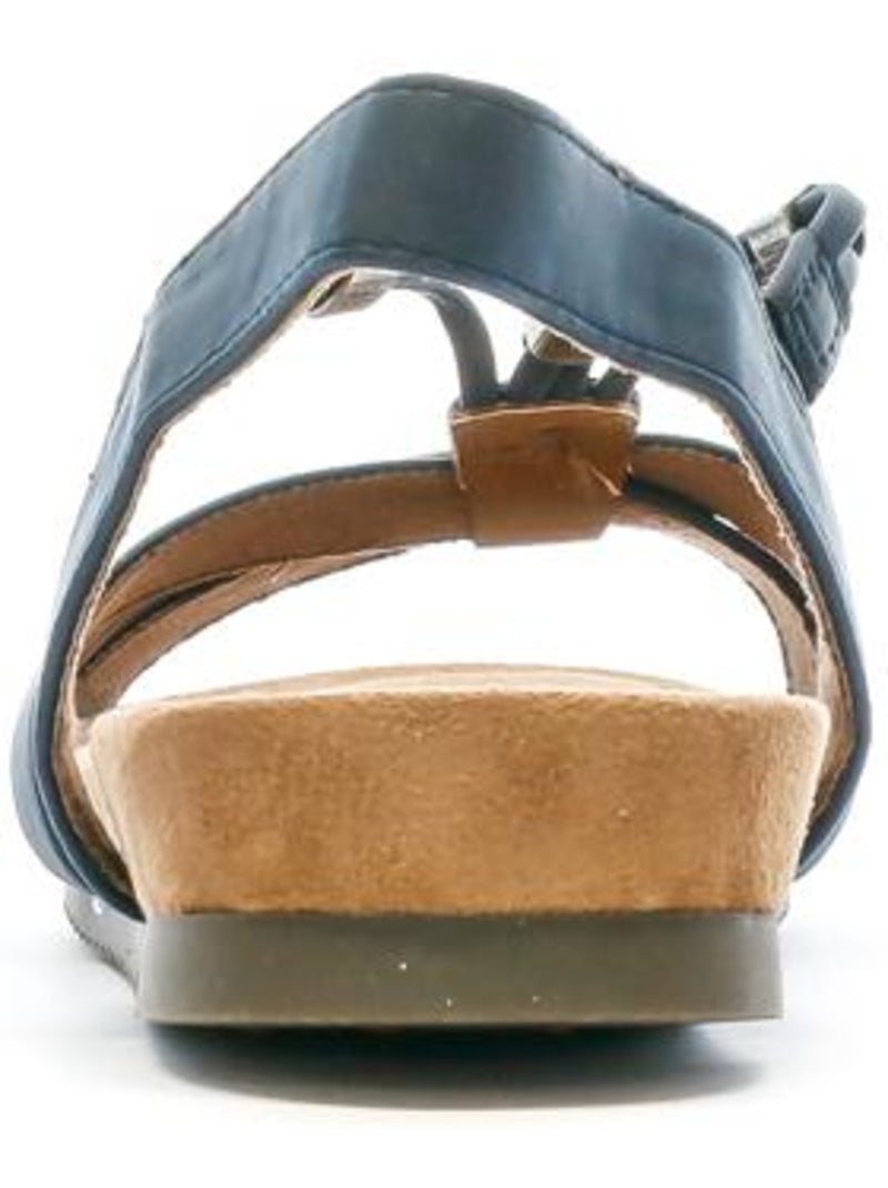 Sandales femme relife Bleu marine - Kiabi