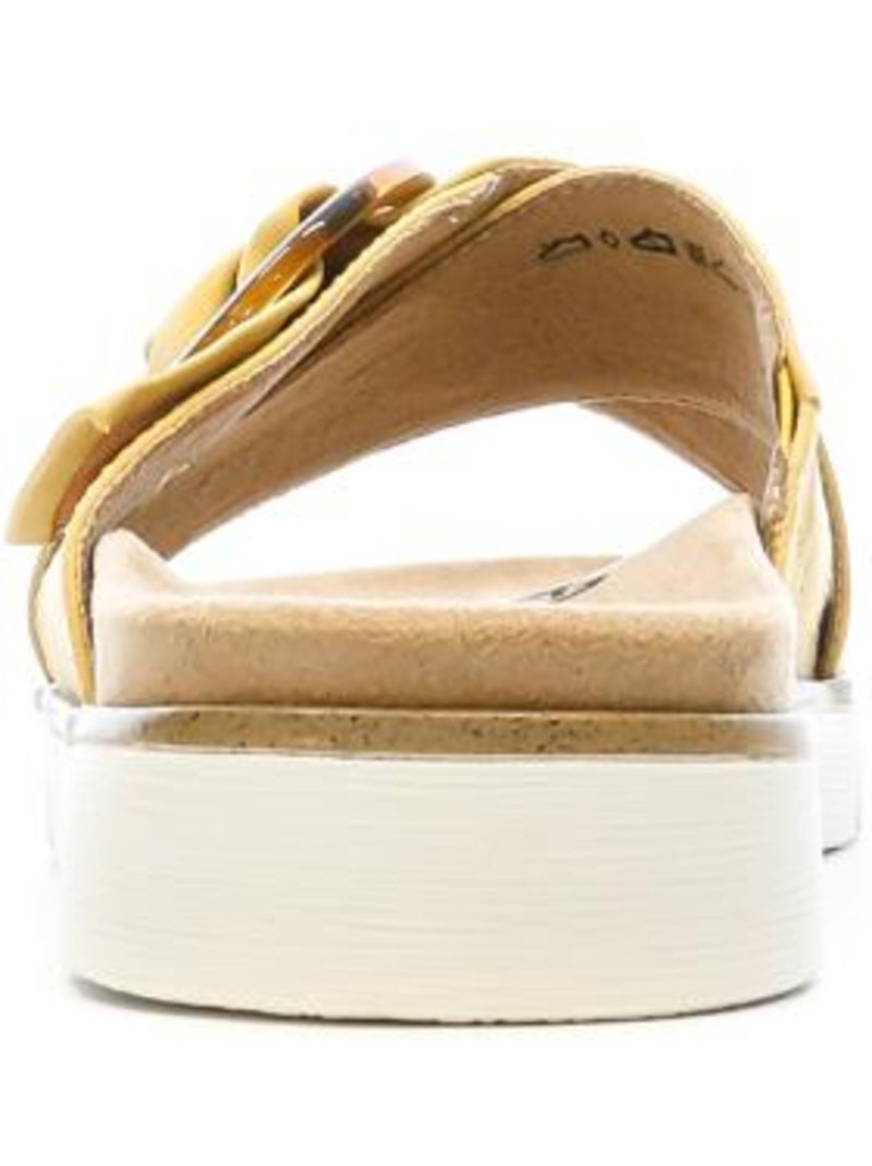 Sandales femme relife Jaune - Kiabi