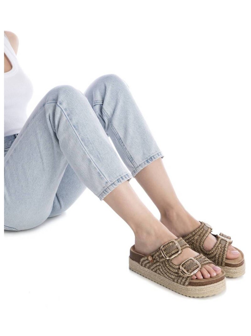 Sandales femme Taupe - Kiabi