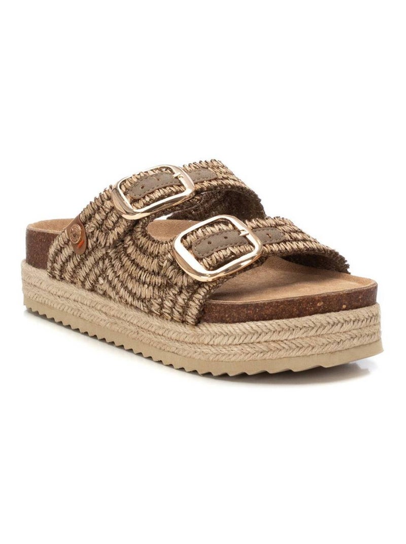 Sandales femme Taupe - Kiabi