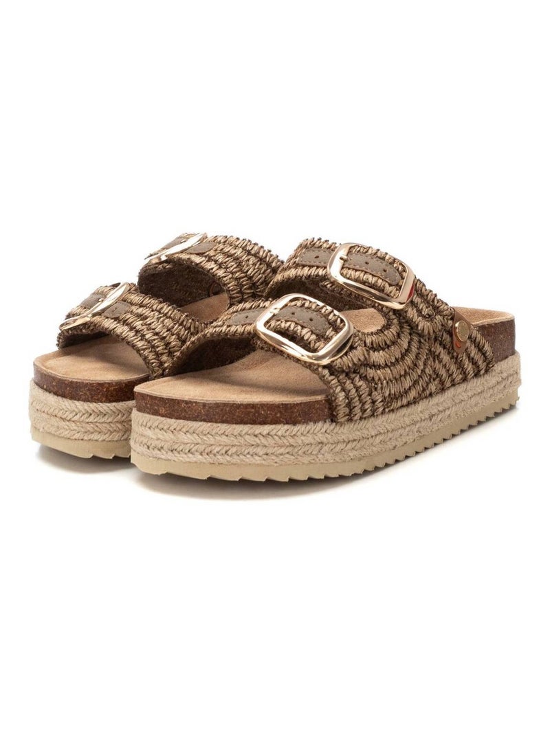 Sandales femme Taupe - Kiabi