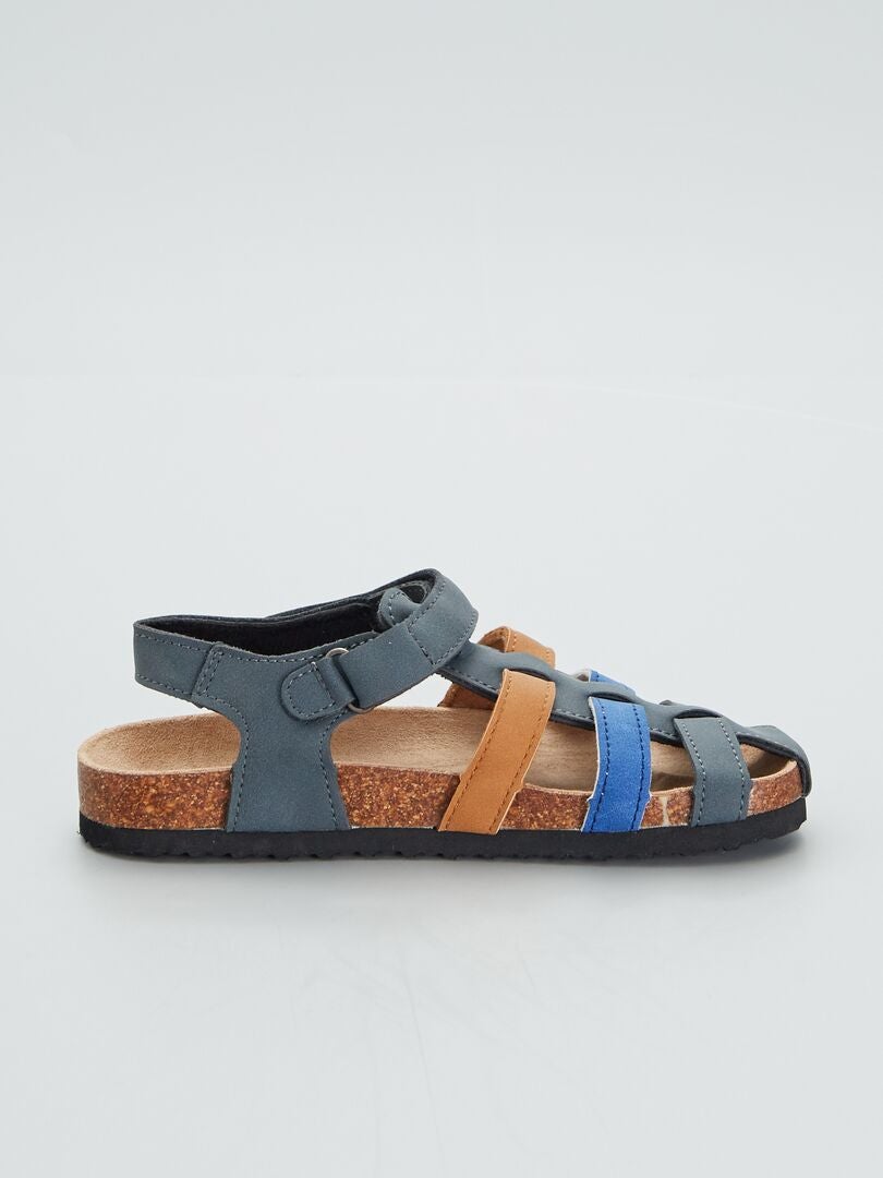 Sandales fermées Bleu - Kiabi