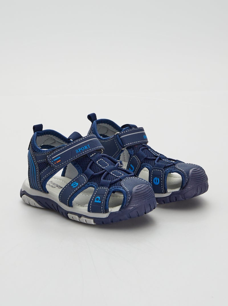 Sandales fermées bleu navy - Kiabi