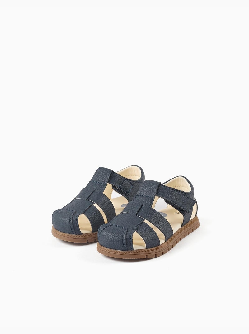 Sandales fermées My First Steps Bleu foncé - Kiabi