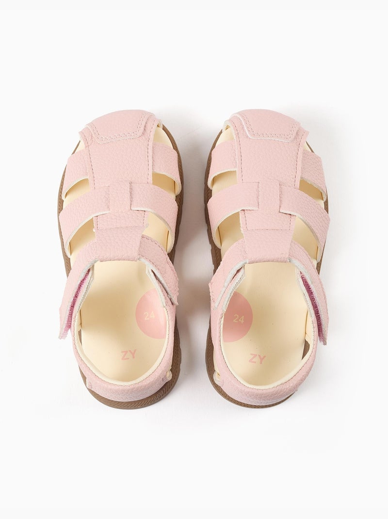Sandales fermées My First Steps Rose clair - Kiabi