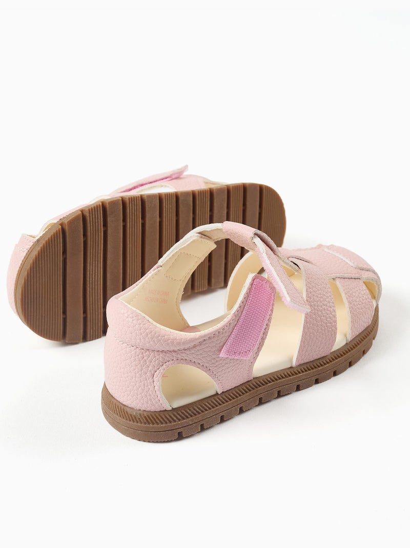 Sandales fermées My First Steps Rose clair - Kiabi