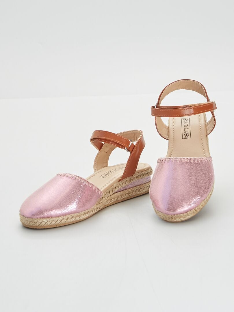 Sandales fermées rose - Kiabi