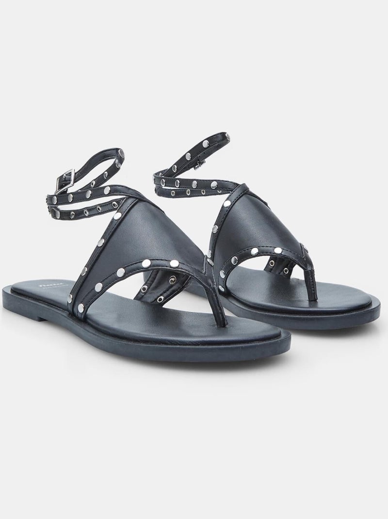 Sandales Flat Thong  BATA Noir - Kiabi