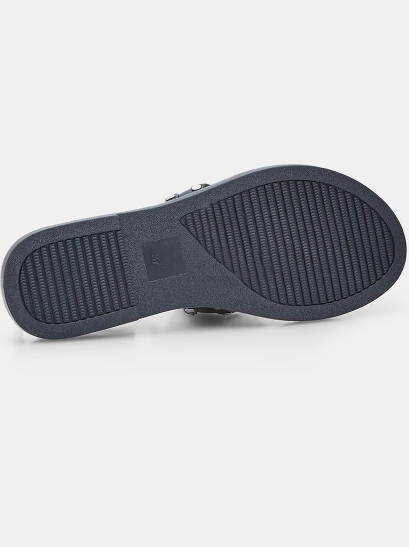 Sandales Flat Thong  BATA Noir - Kiabi