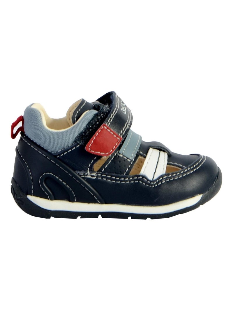 Sandales Geox Bébé Garçons B Each B. A - Nappa+Geobuck Bleu - Kiabi