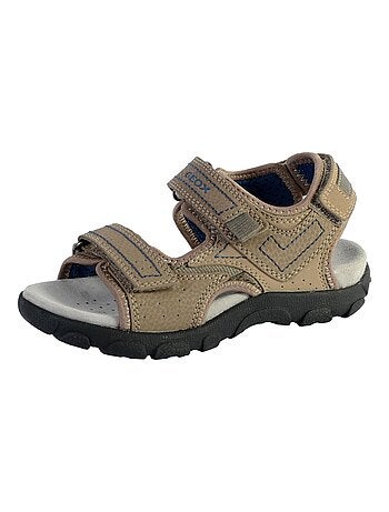 Sandales Geox Enfant Garçons J S. Strada A - Wax.Syn2+PR.DBK