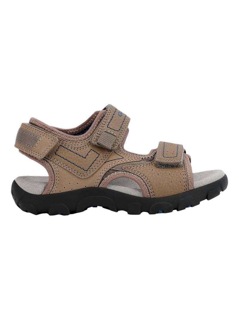 Sandales Geox Enfant Garçons J S. Strada A - Wax.Syn2+PR.DBK Beige - Kiabi