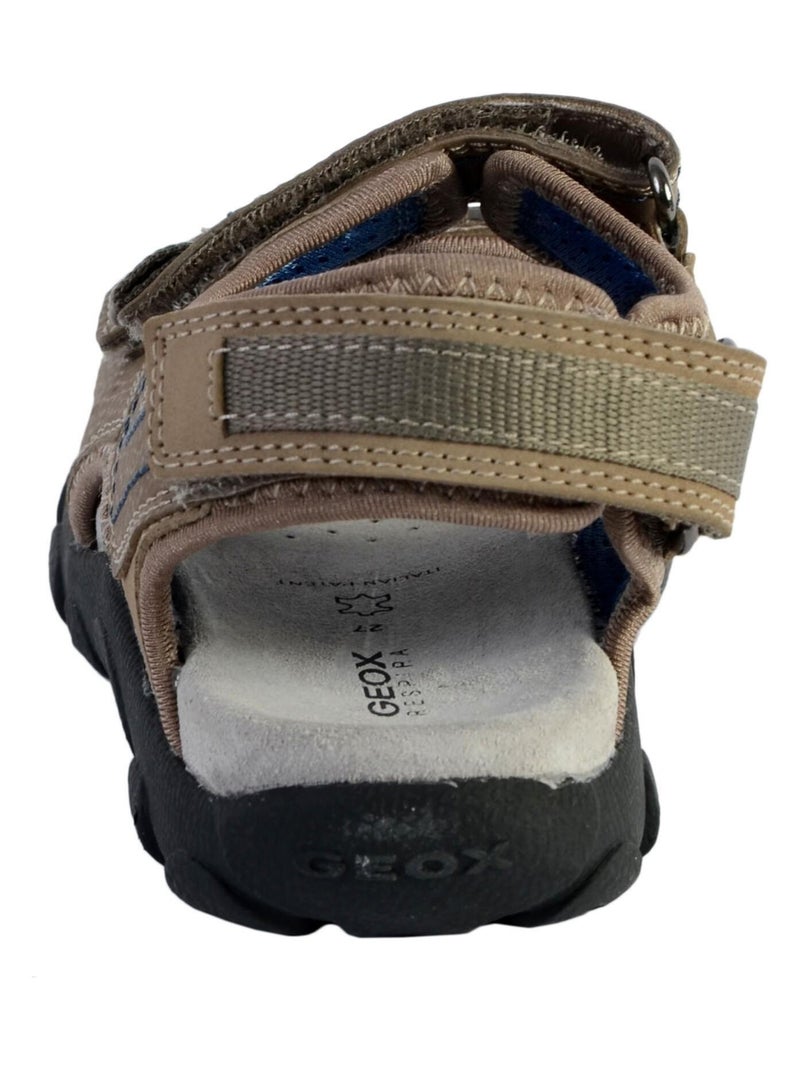 Sandales Geox Enfant Garçons J S. Strada A - Wax.Syn2+PR.DBK Beige - Kiabi