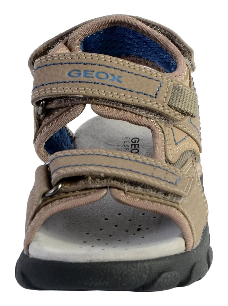 Sandales Geox Enfant Garçons J S. Strada A - Wax.Syn2+PR.DBK Beige - Kiabi