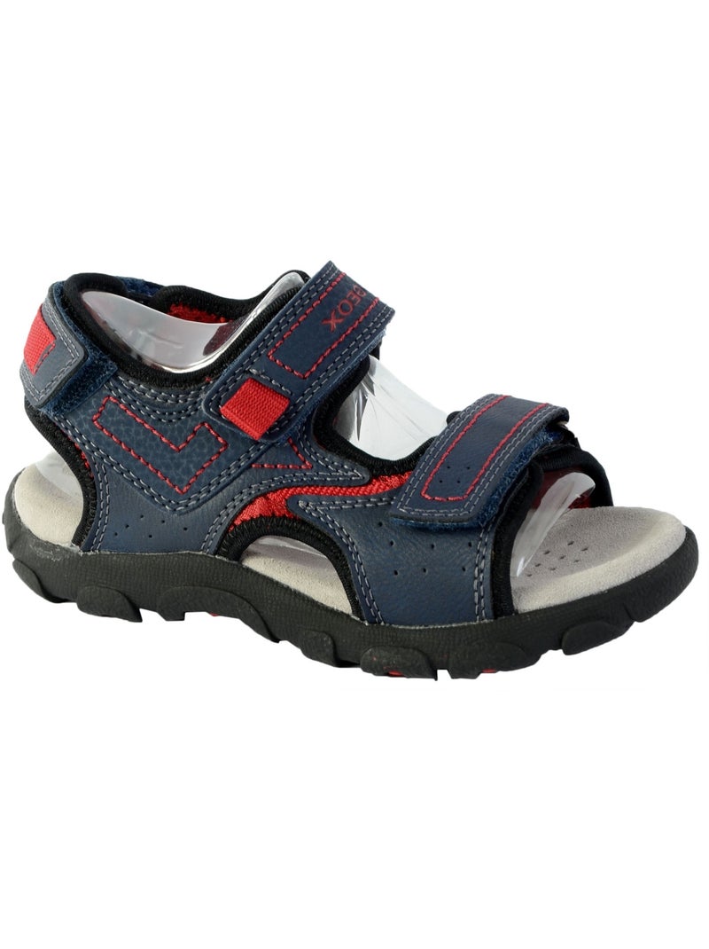 Sandales Geox Enfant Garçons J S. Strada A - Wax.Syn2+PR.DBK Bleu - Kiabi