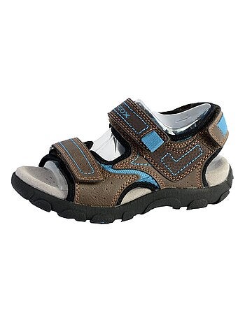 Sandales Geox Enfant Garçons J S. Strada A - Wax.Syn2+PR.DBK