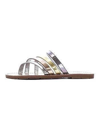 Sandales Gold Argenté Femme Chattawak ROXANNE