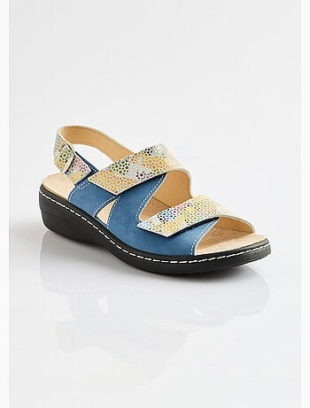Sandales grande largeur cuir - Afibel
